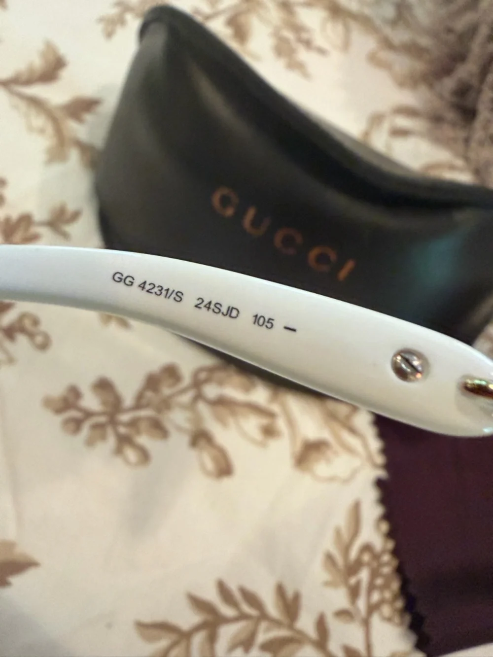 Gucci Women's Brown Gradient Shield Sunglasses with Brown Frame